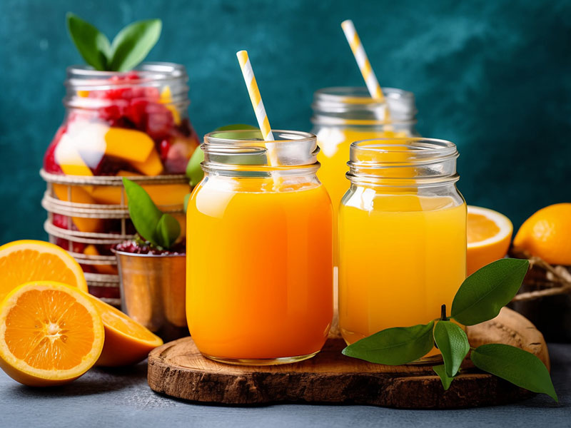 Can hold fruit juice and Jam